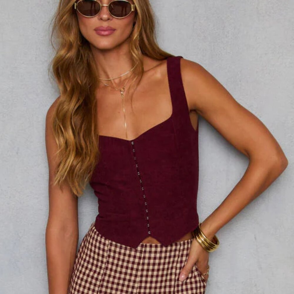 Larklin Corduroy Vest Top